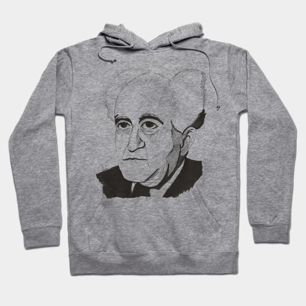 David Ben-Gurion Hoodie by Aviva Bubis